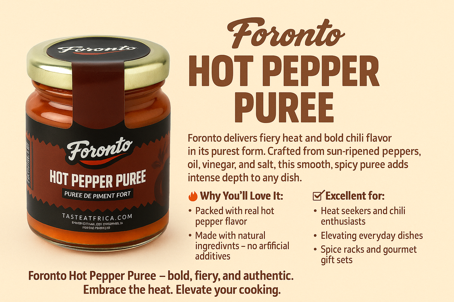 Foronto Hot Pepper Puree