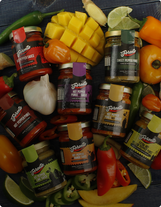 Taste Africa frozen meal package with fresh ingredients