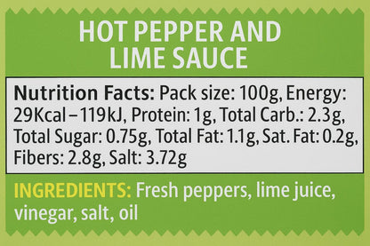 Foronto Hot Pepper and Lime Sauce