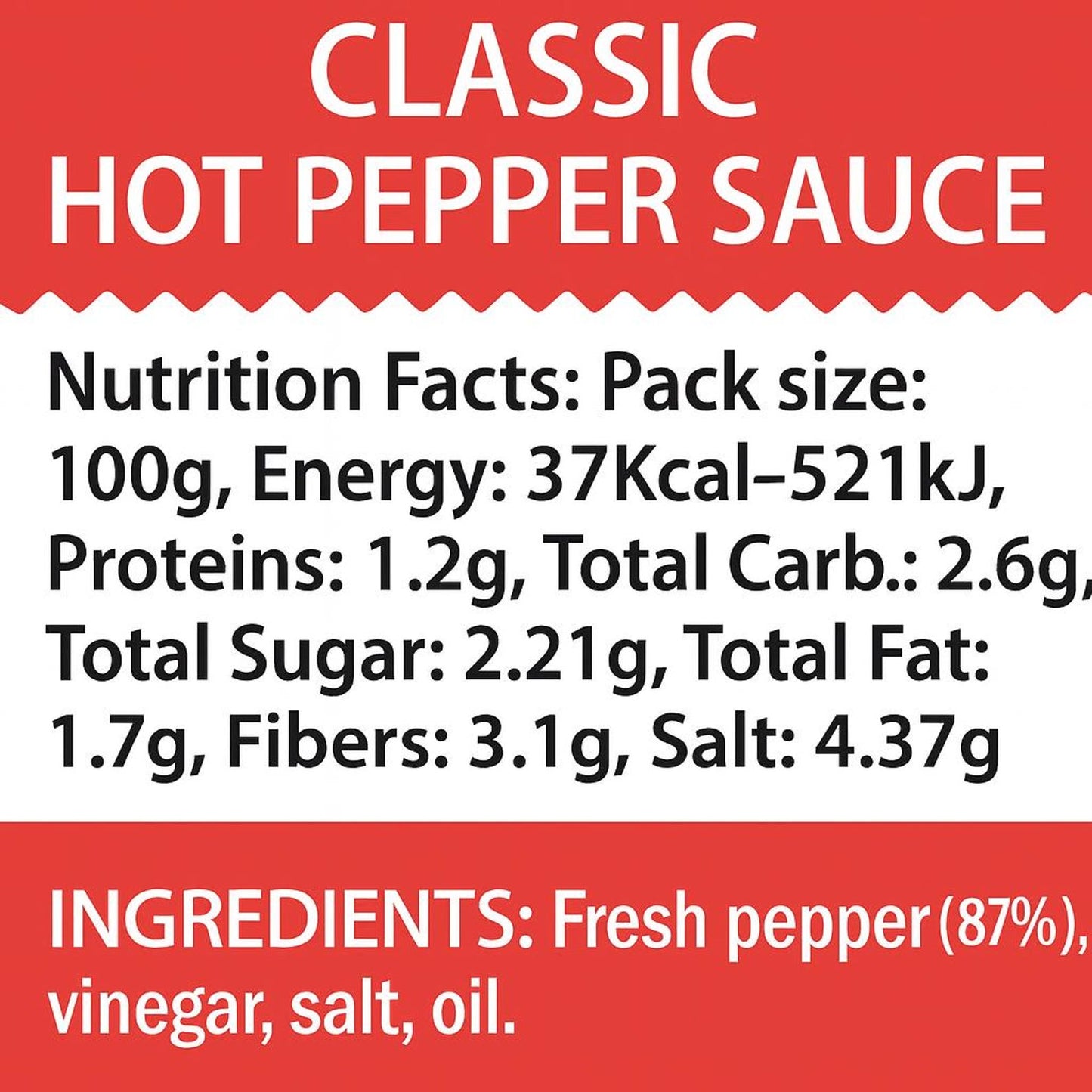 Classic Hot Pepper Sauce
